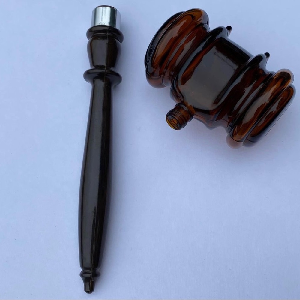 original 1960’s beautiful dark glass empty after shave
